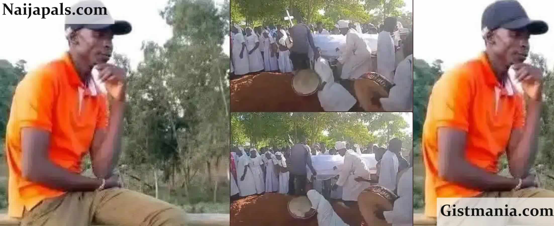 Tragic Moment Drummer Passes Away While Performing At Burial Ceremony (Video)