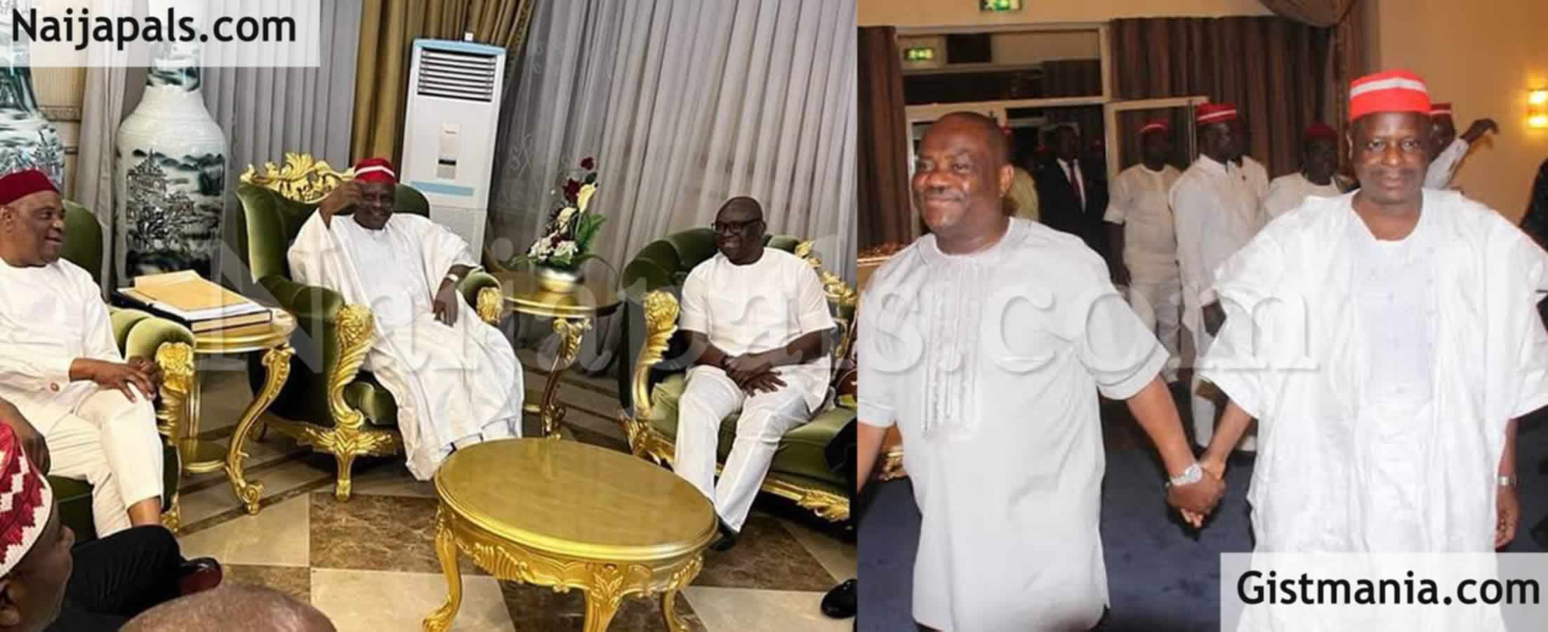 FCT Minister, Nyesom Wike Storms Venue of PDP Meeting With Governors Present