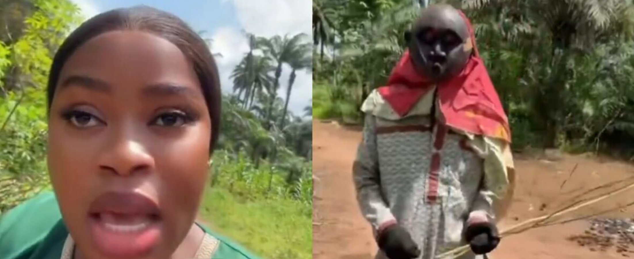 Drama Stirs Reactions After Lady Cries Out As Masquerade Confronts Her, Begs For Her Number
