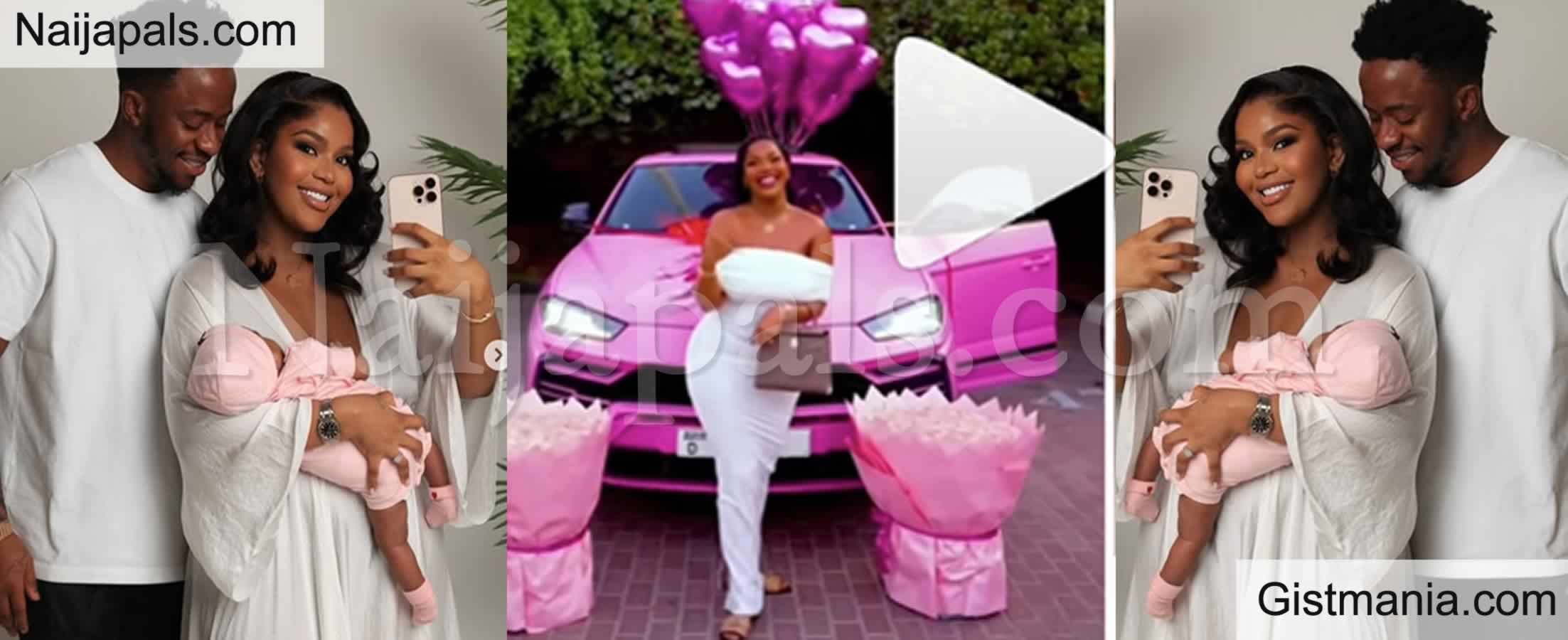 Nigerian Man Surprises His S&#039;African Wife With a Lamborghini as Push Gift on Her 24th Birthday