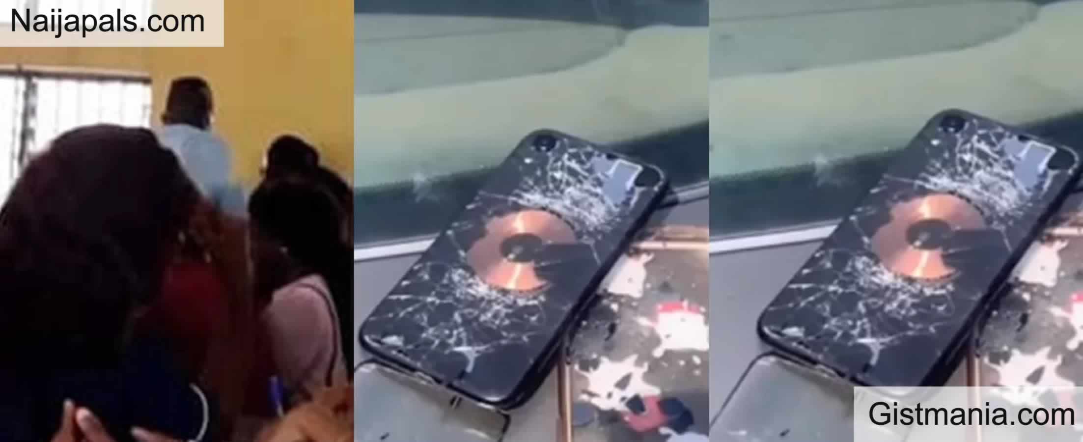 Nigerian Woman Cries Out After iPhone Explodes While Charging (Video)