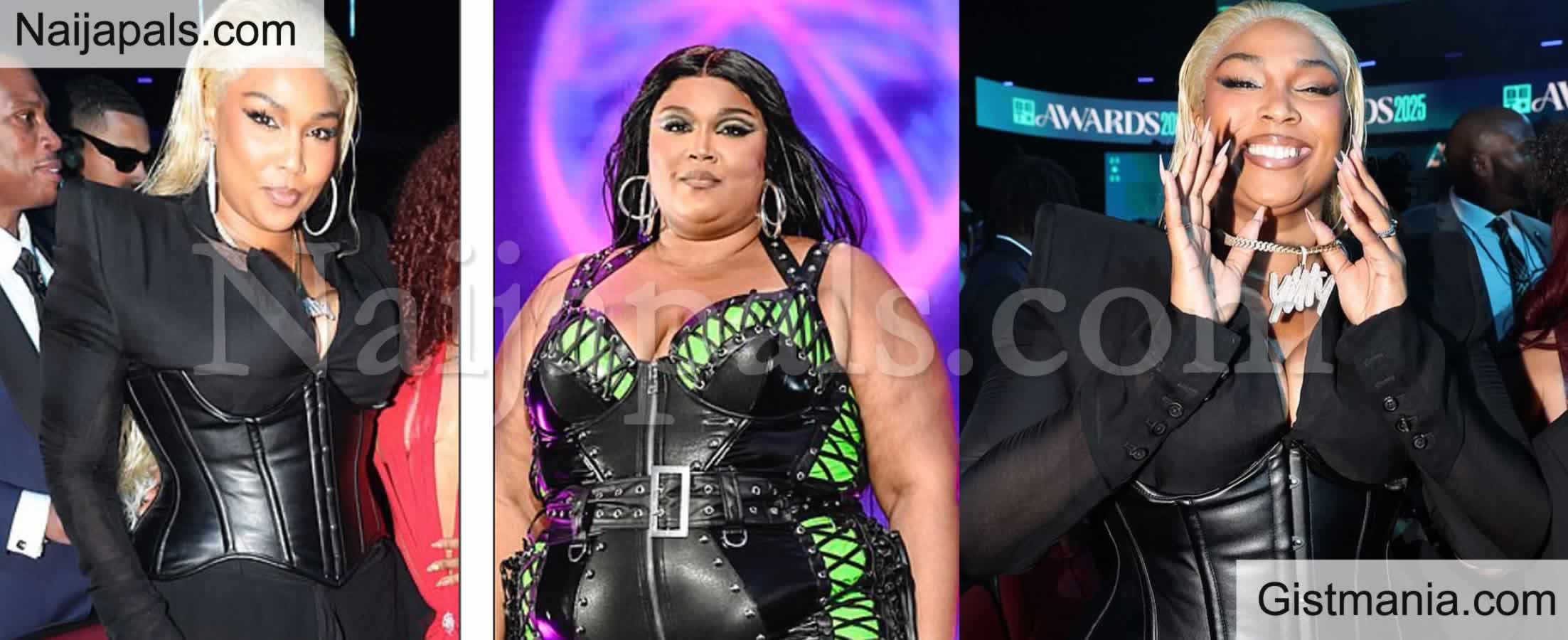 Singer, Lizzo Stuns In Sleek Leather Corset And Minidress After Recent Weight Loss Journey