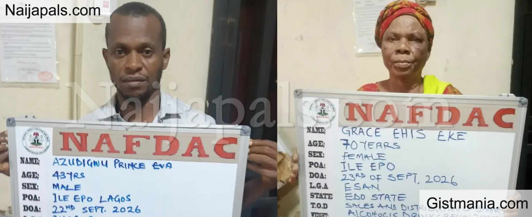 NAFDAC Seizes N300m Banned Alcoholic Drinks In Lagos, Arrest Suspects