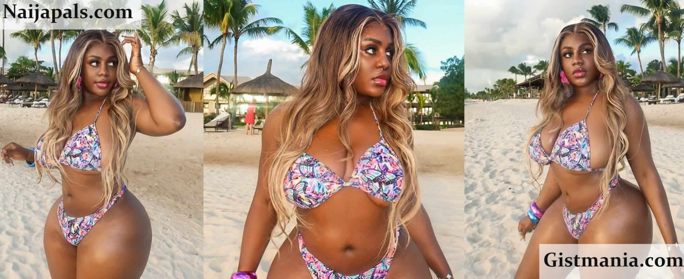 Nigerian Content Creator, Nons Miraj Sets the Internet Ablaze With Stunning Beachside Photos