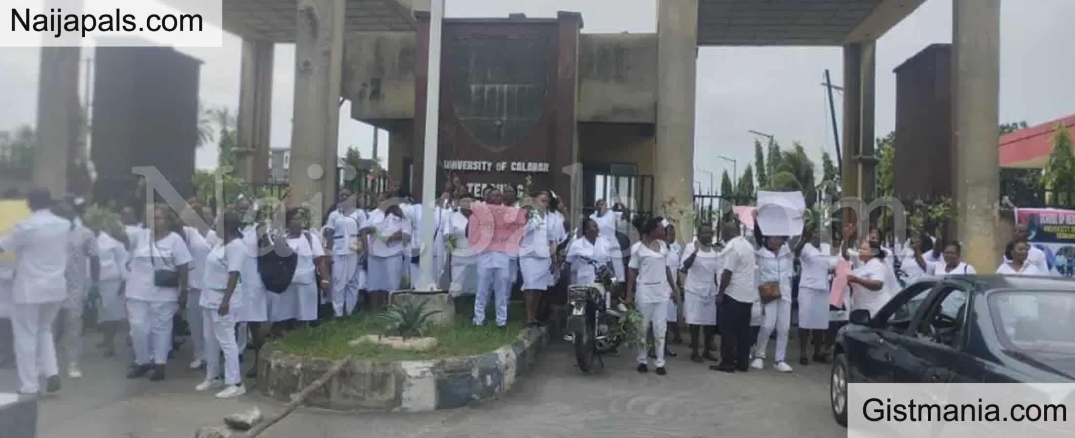 Protest Rocks Calabar Over Arrest Of UCTH Nurses After Patient’s Death