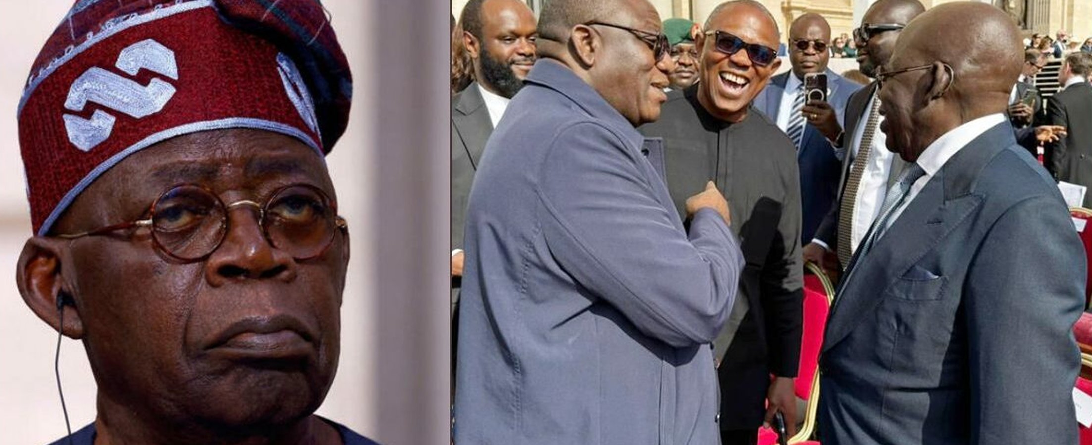 I’m The Head Of The Nigerian Delegation - Light-hearted Moment Tinubu Teases Peter Obi At Vatican