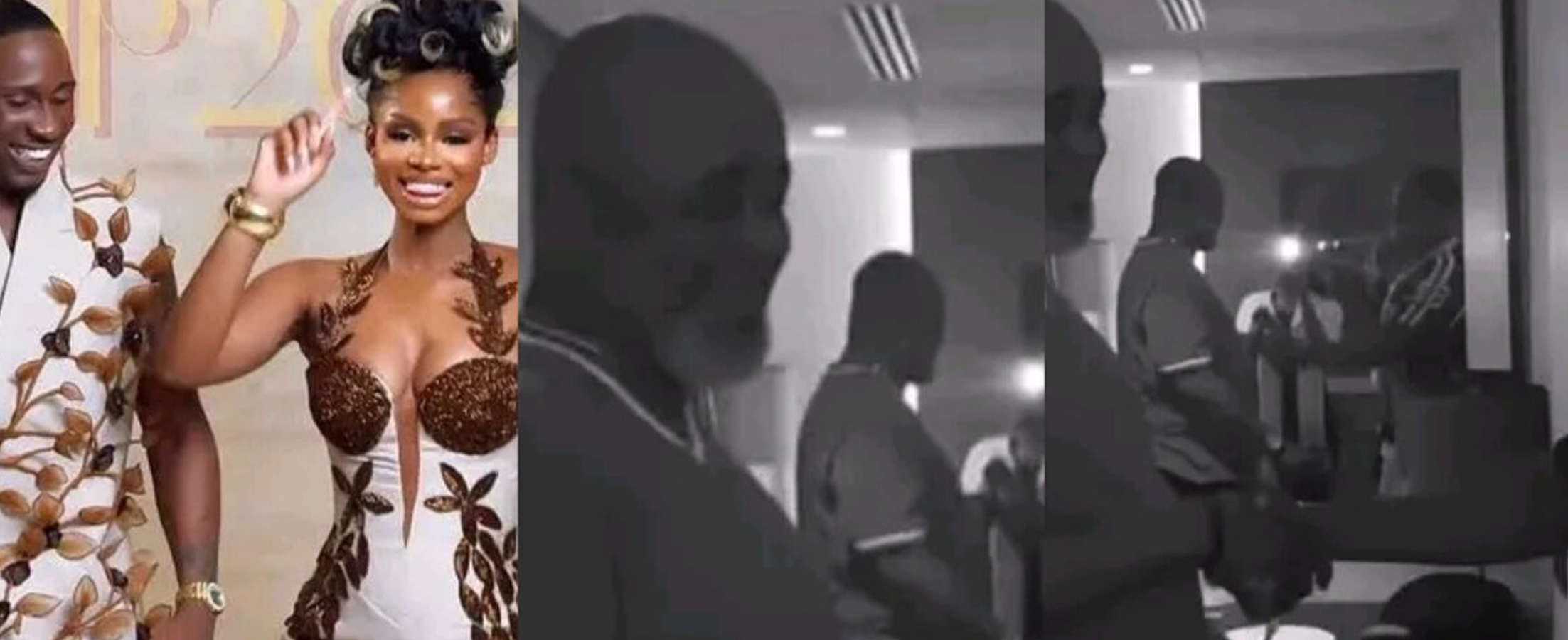 The Moment Priscilla Ojo’s Father Storms Lagos, Exchange Pleasantries With Groom (Video)