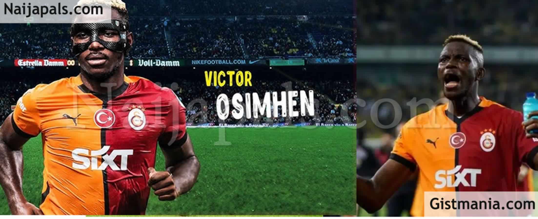 Nigeria Golden Boy, Osimhen Bags Brace As Galatasaray Beat Trabzonspor To Win Turkish Cup