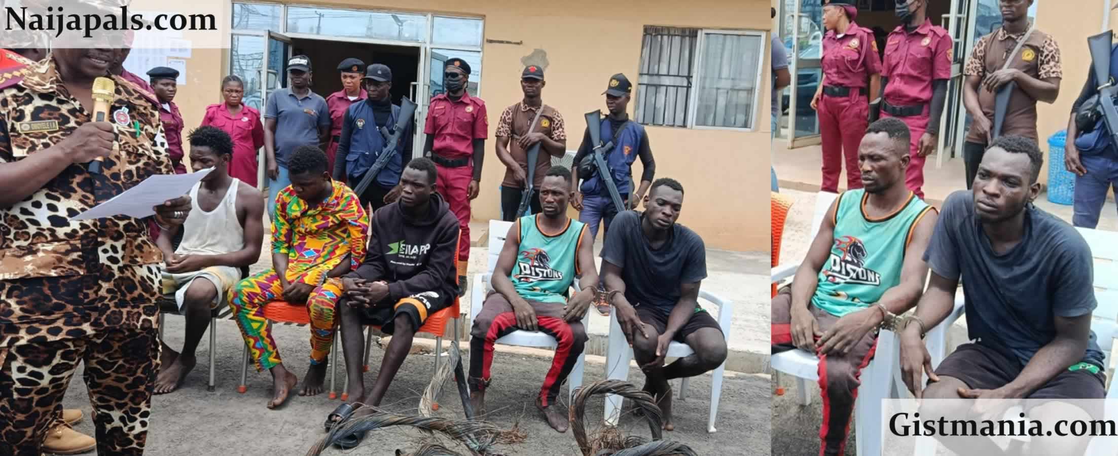 Police Nab Six Suspected Kidnappers In Kaduna, Recover Four Locally-Made AK-47 Rifles