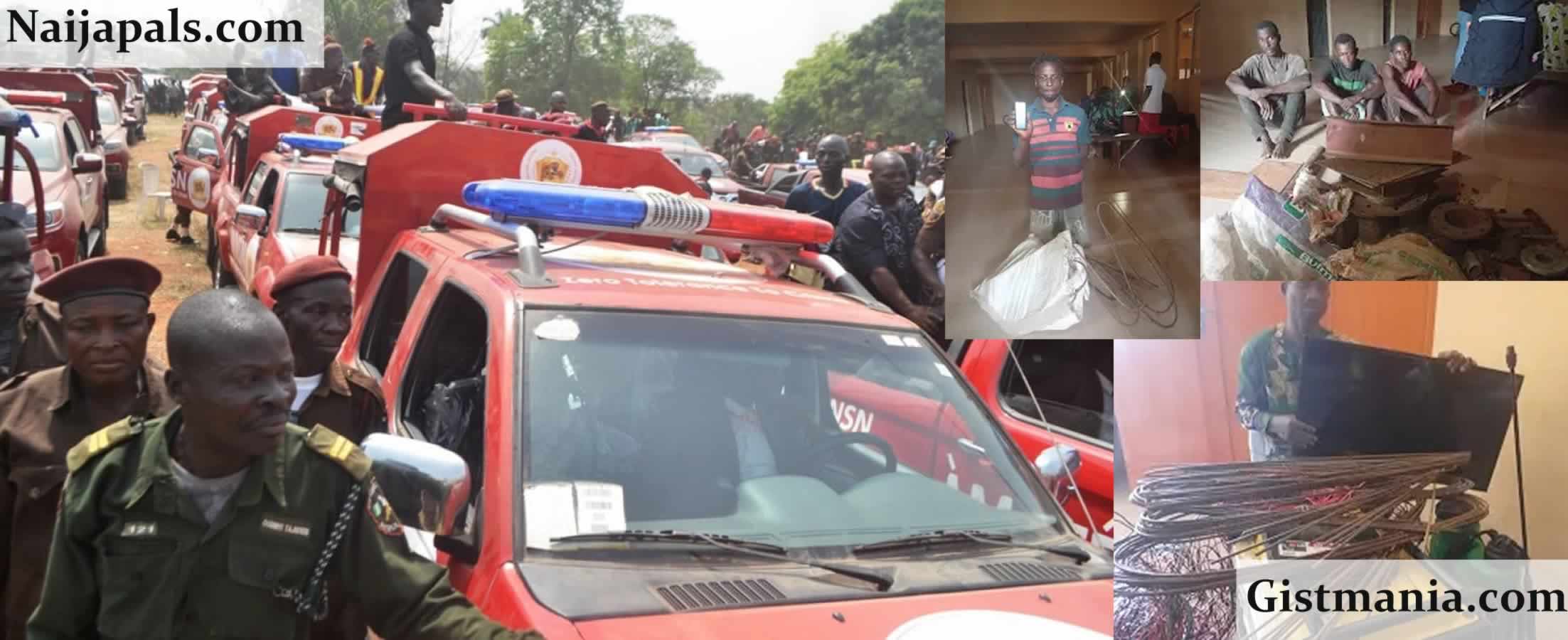 Amotekun Bursts Multi-Million Naira Steel Theft Syndicate In Osun