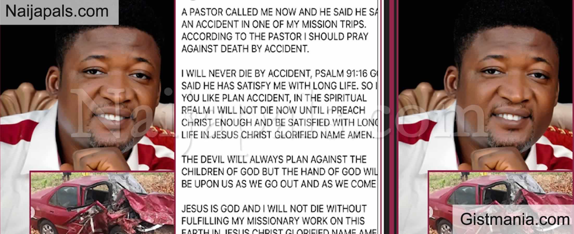 Kaduna Pastor, Ayuba Dies In Car Crash After Rejecting Prophecy That He Would Die In Car Crash