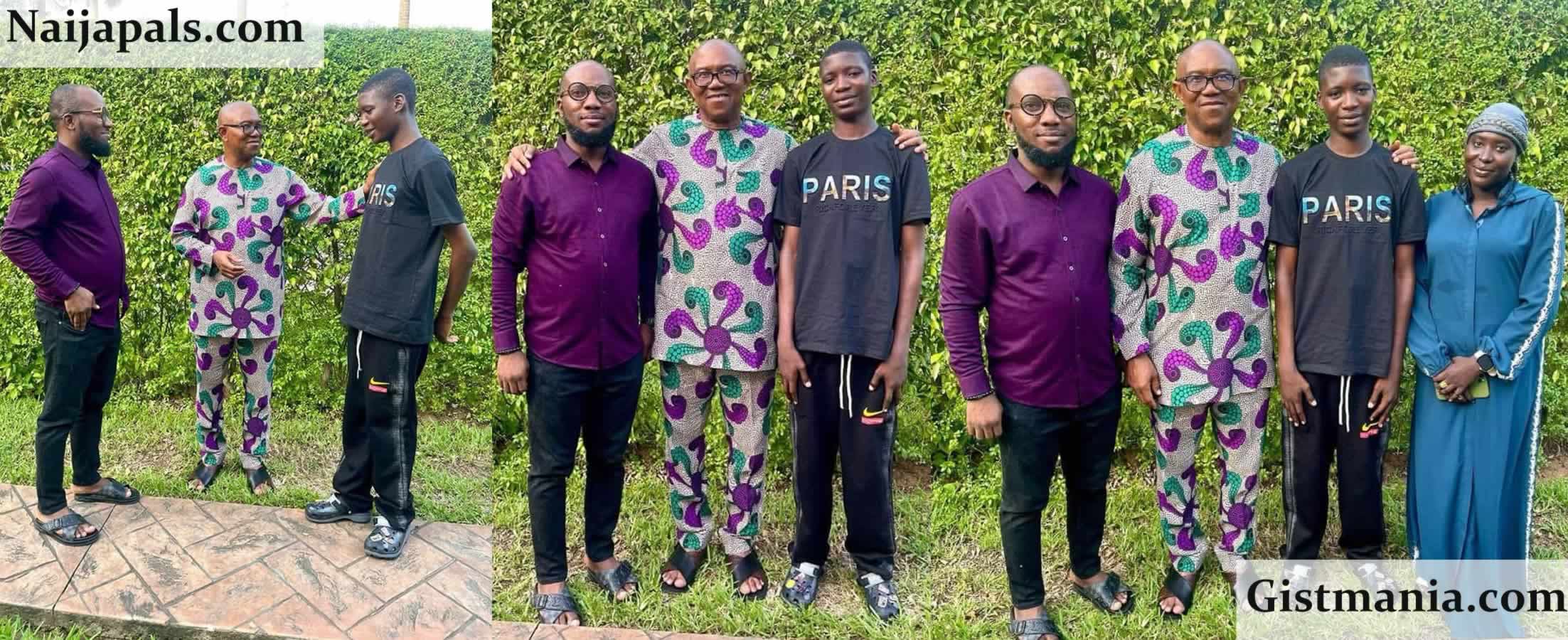 Peter Obi Meets Teen, Quadri Alabi Accused Of Robbery, Offers Support for Education & Training (Photos)