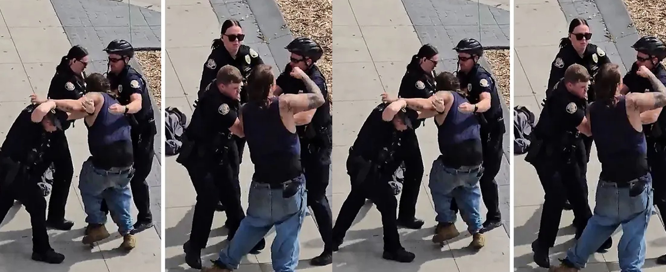 Watch As Suspect Beats Up 3 Policemen Before Getting Arrested (Video)
