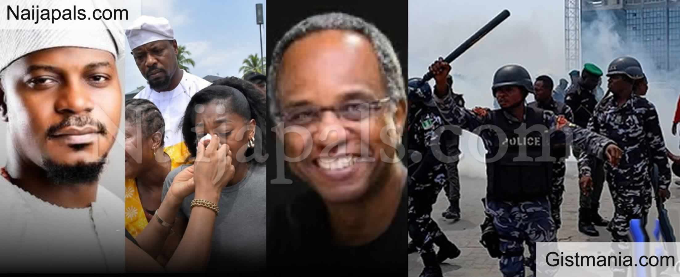 Police Fire Tear Gas at Gbadebo Rhodes-Vivour, Others During #EndSARS Memorial @ Lekki Tollgate