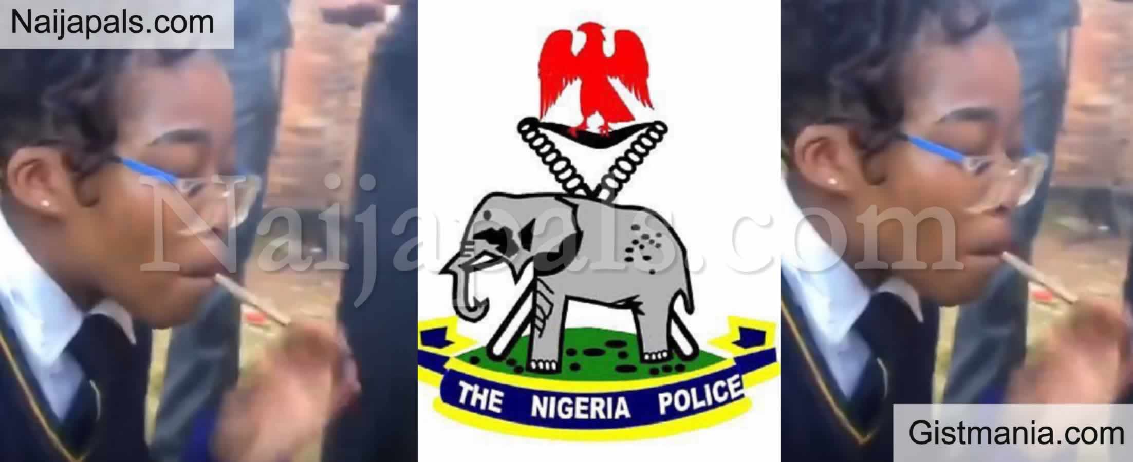 She is Not Nigerian - Nigerian Police Clarifies Viral Video of School Girl Smoking Cannabis