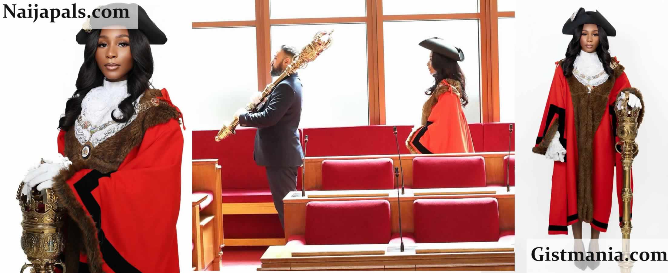29-Year-Old Nigerian-Briton, Princess Opeyemi Bright Becomes UK’s Youngest Mayor (Photos)
