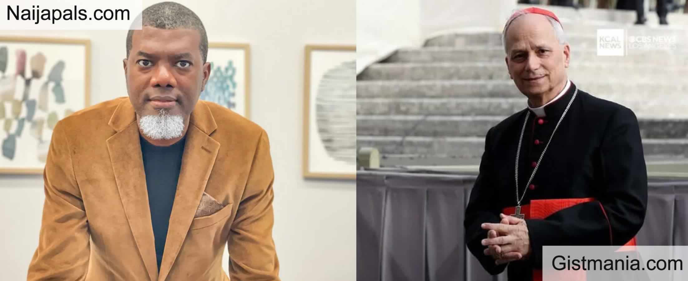‘Where Is The Black Pope?’ -Reno Omokri Slams Catholic Church, Questions Christian Leaderships