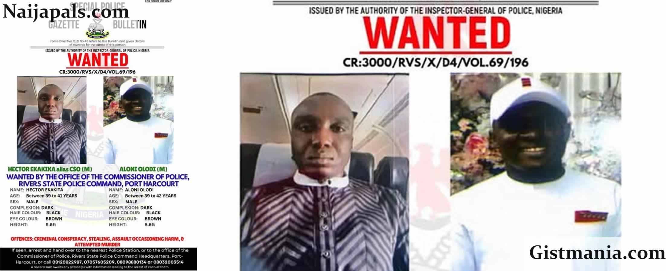 Rivers Police Declare Two Senior Officials Wanted Over Brutal Attack On Council Administrator