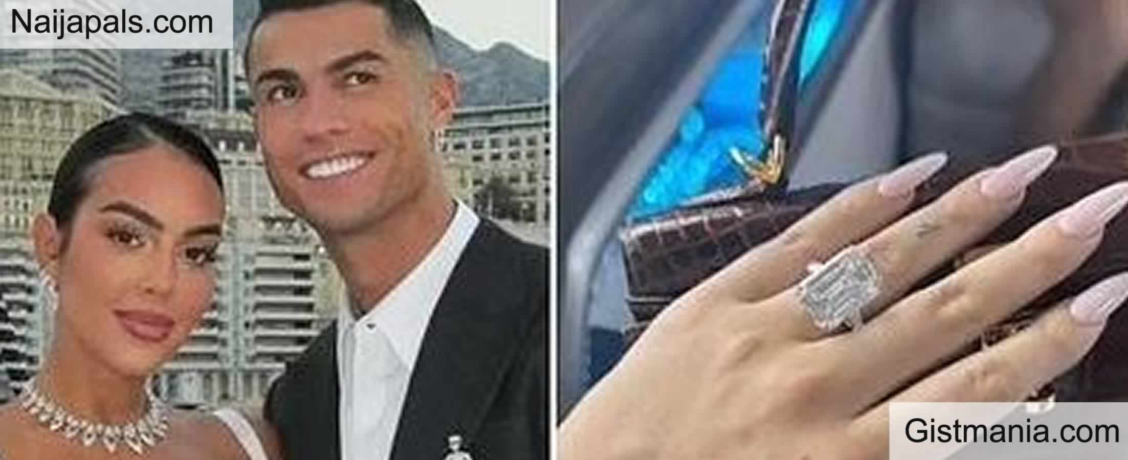 Ronaldo’s Girlfriend, Georgina Rodriguez Shows Off Her Huge ‘Engagement Ring’
