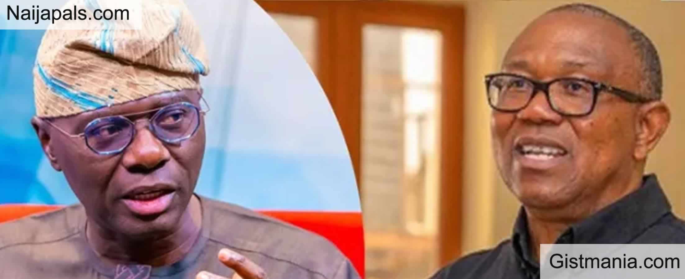 Peter Obi Lacks Moral Right To Speak On Poverty Says Lagos Gov. Sanwo-Olu
