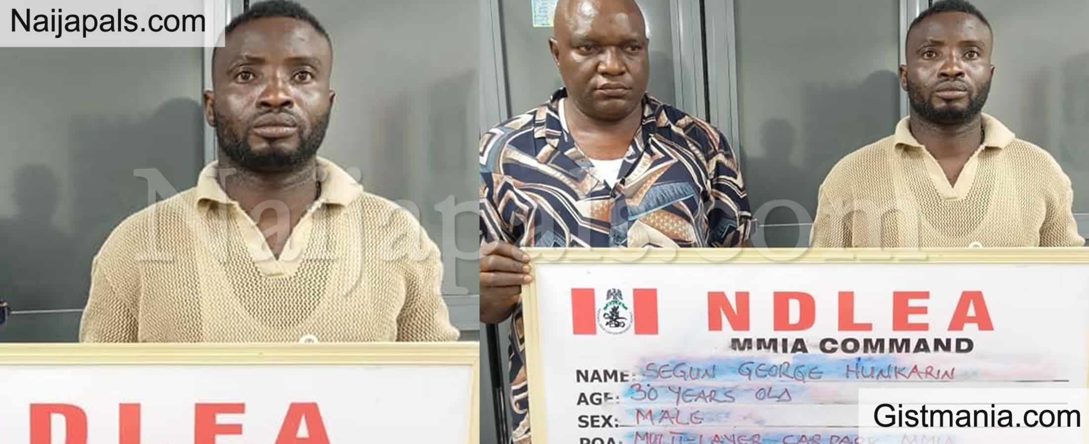 PHOTOS: Ex- Nigerian Int&#039;l Footballer, 4 Others Caught With Over 800g of Cocaine at Lagos Airport