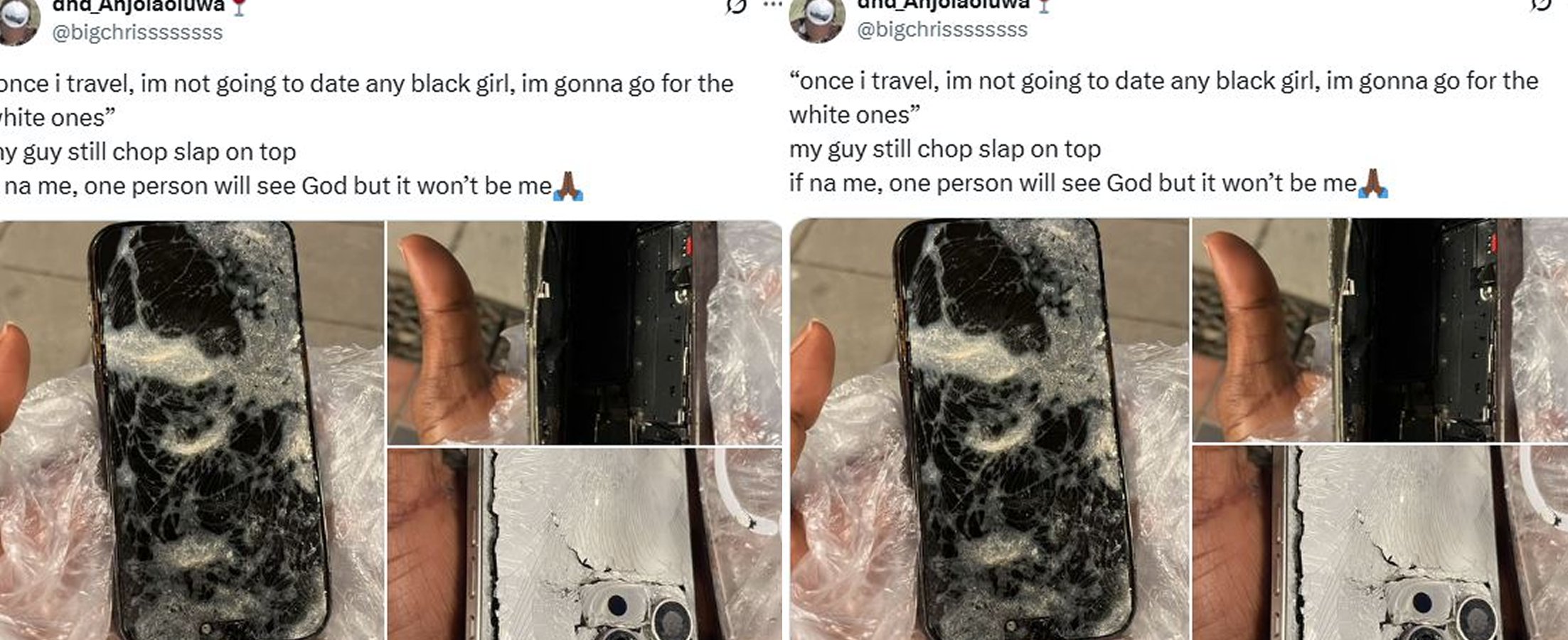 Nigerian Boyfriend Slapped By White Woman,His Phone Smashed For Refusing S3x In USA