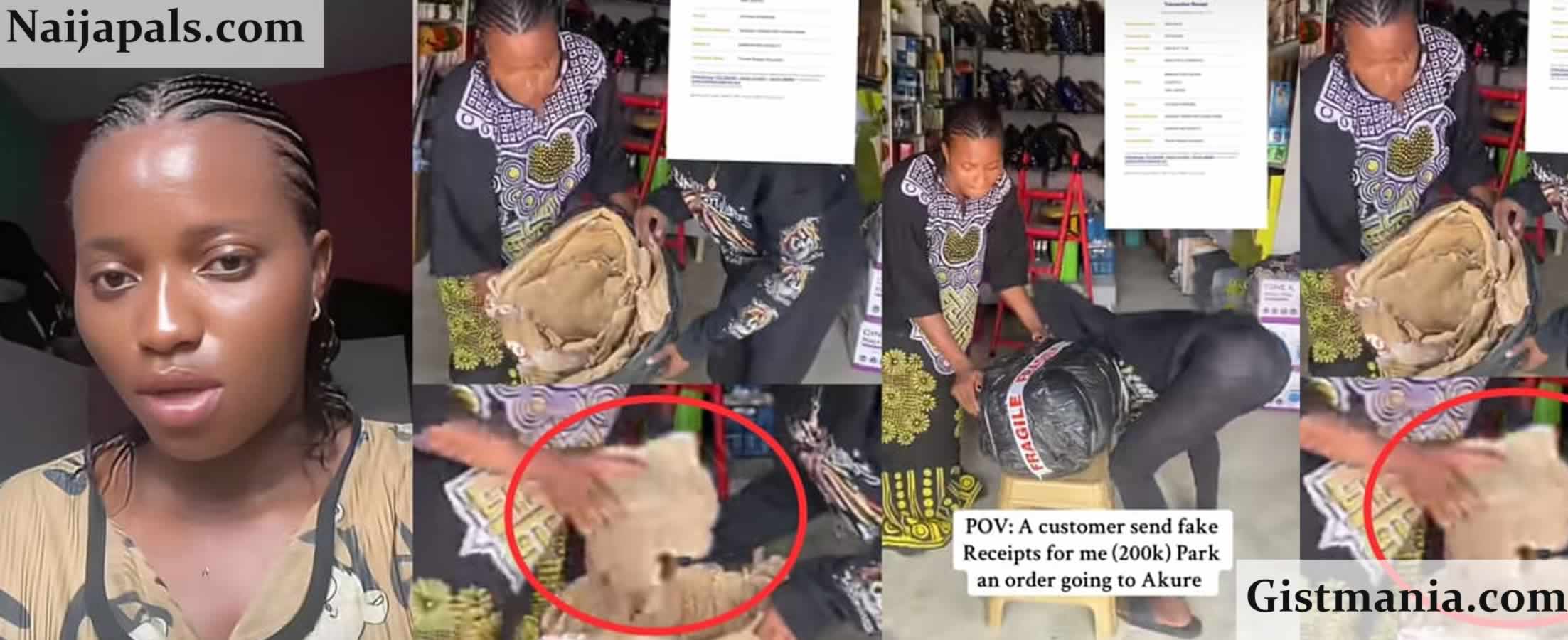 Interior Businesswoman Outsmarts Scammer With Carton of Stones After ₦200k Fake Alert (Video)