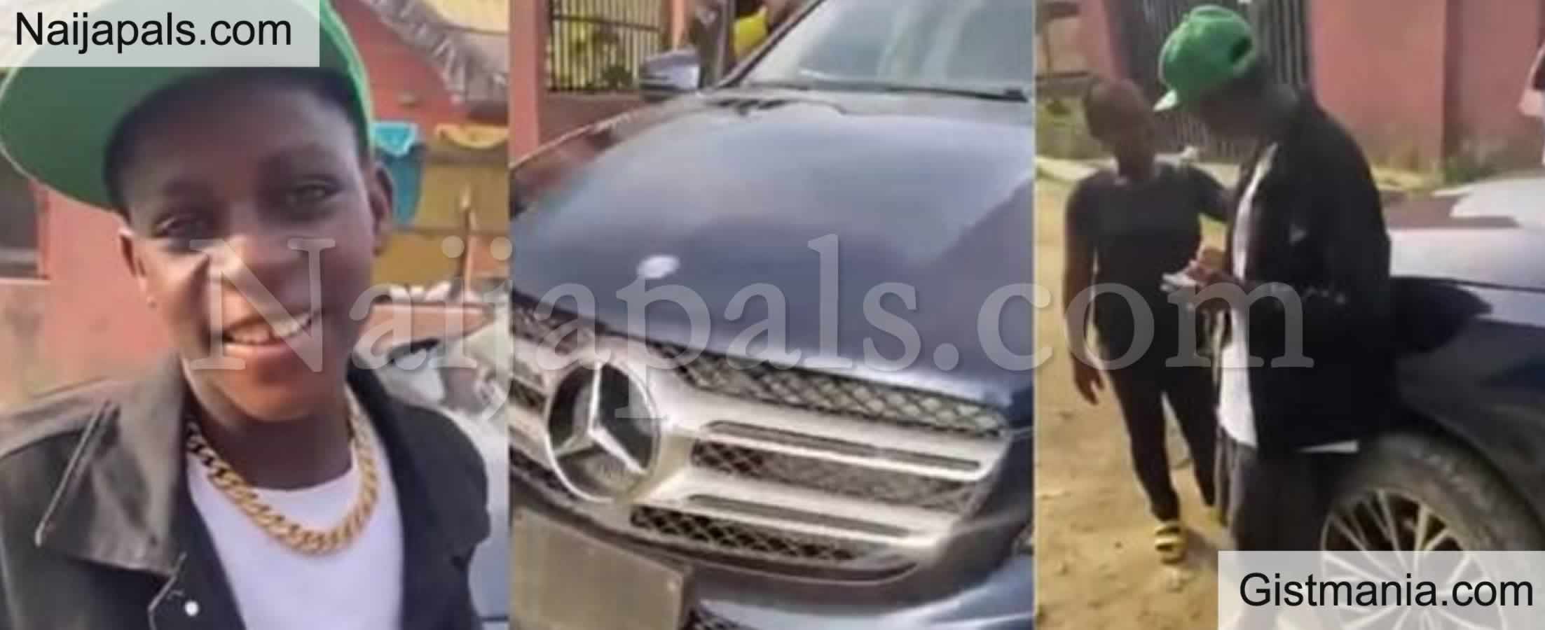 VIDEO: SS1 Student Under Fire For Flaunting Brand New Mercedes-Benz