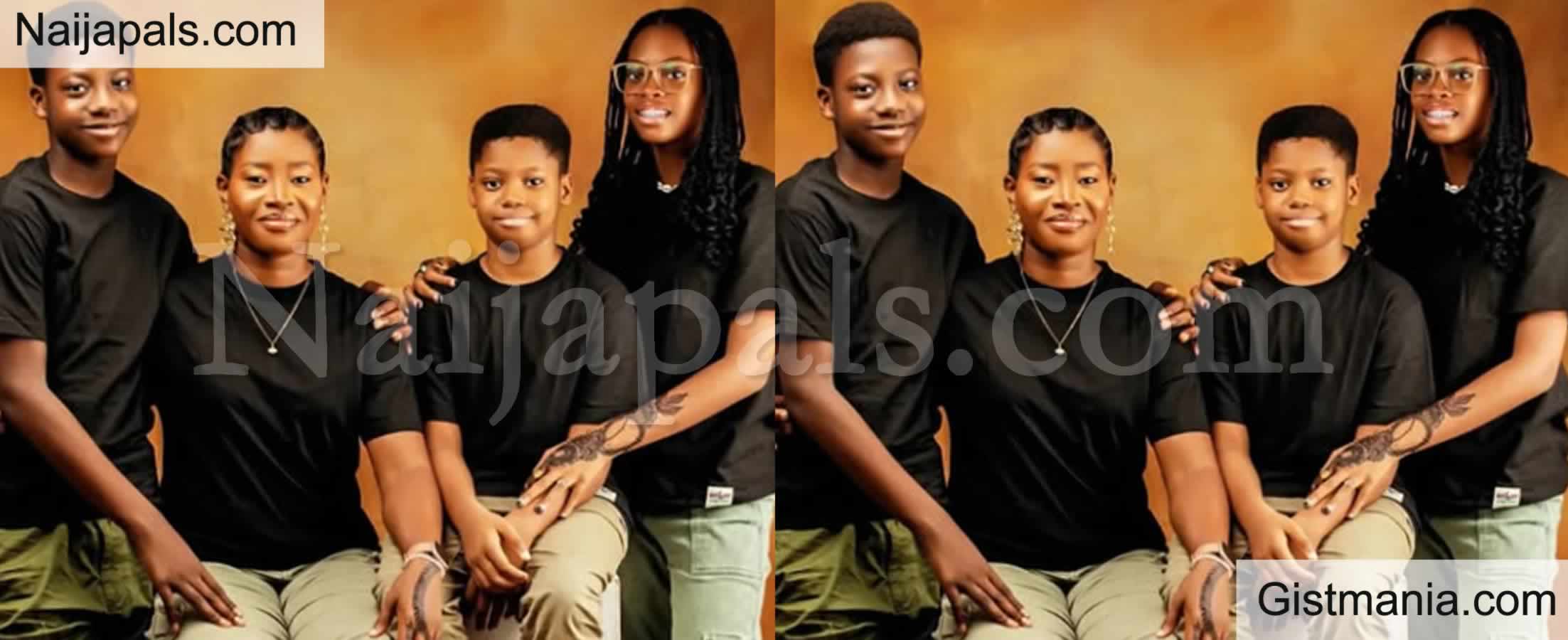Lovely Photo Of Late Singer, Sound Sultan’s Wife, Farida And Their Children