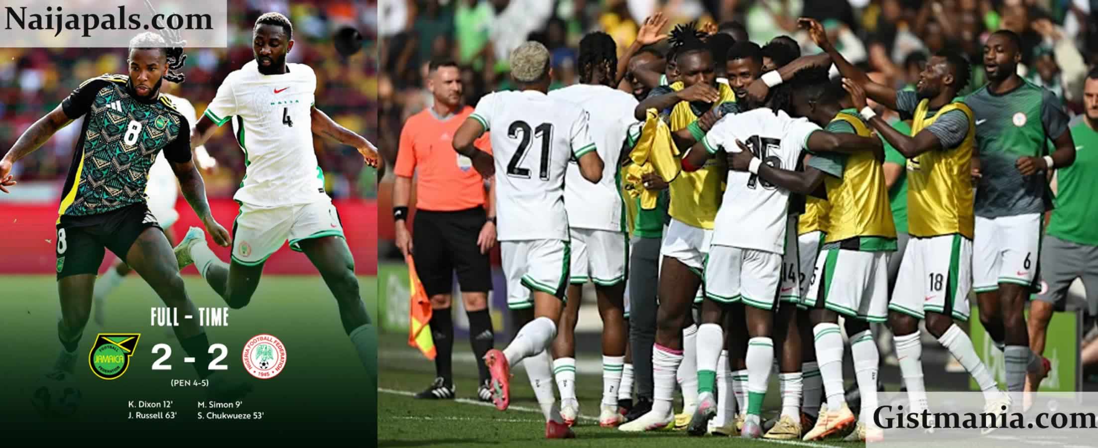 AFROBEAT VS REGGAE: Super Eagles Of Nigeria Edge Reggae Boys Of Jamaica On Penalties To Retain Unity Cup Crown