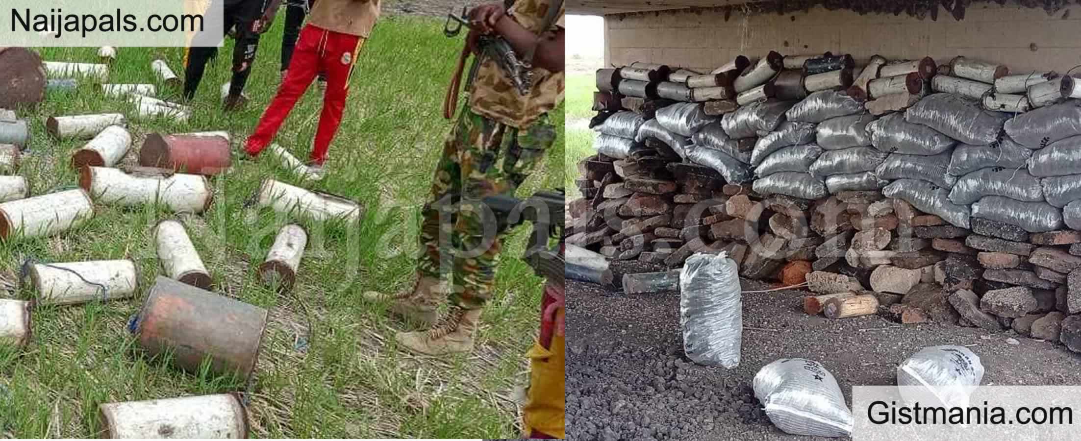 Major Terror Attack Averted As Troops Intercept, Recover 56 IEDs Planted By ISWAP In Borno