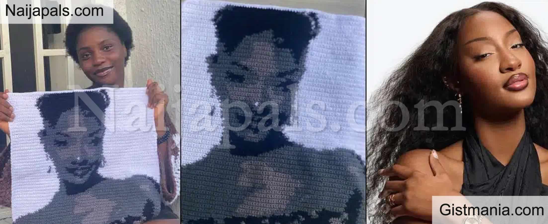 Singer, Tems Gifts Fan N3m After She Made Crochet Design Of Her