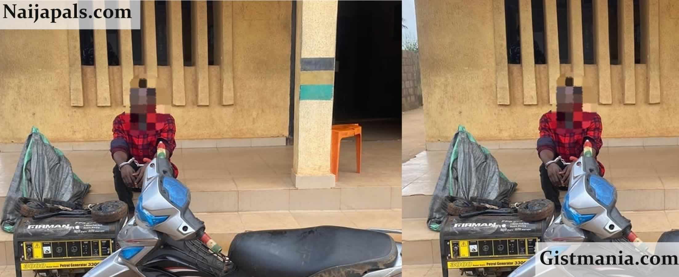 Ogun Police Foil Theft Attempt, Arrest Suspect and Recover Motorcycle, Generator