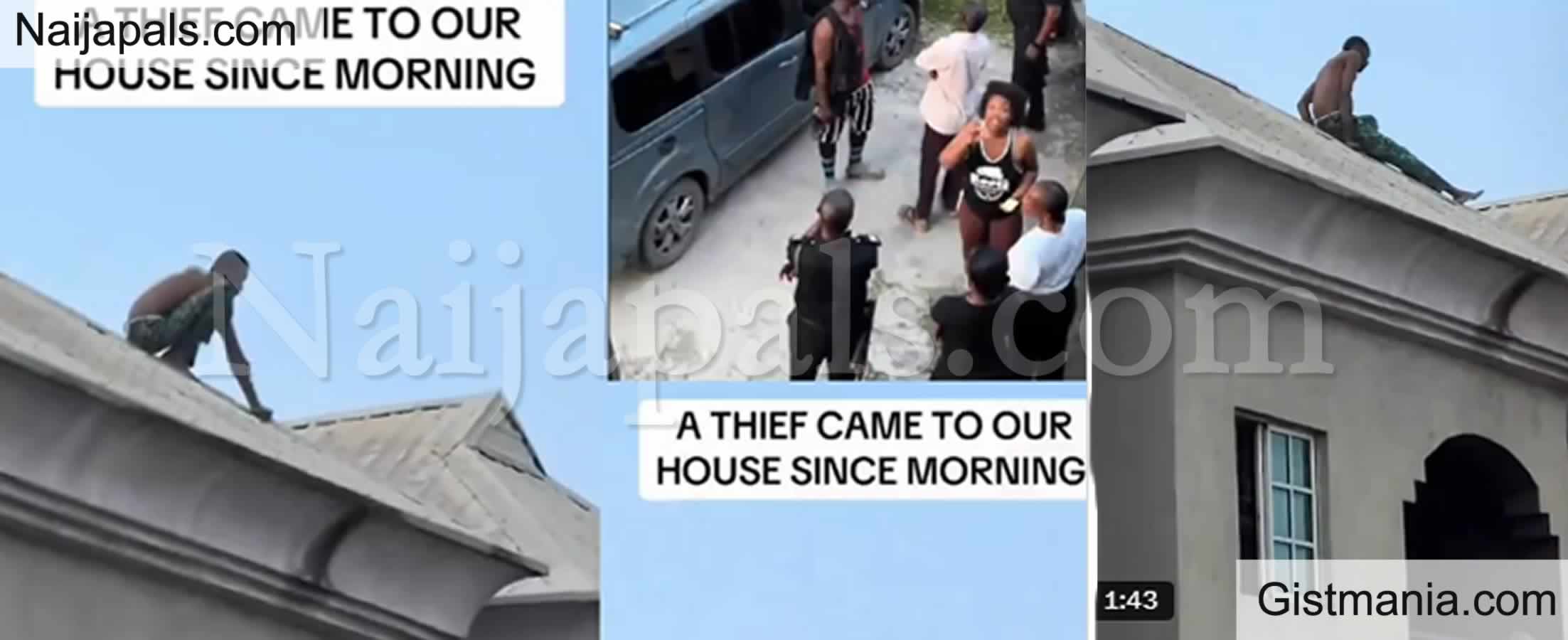 Drama in Lagos as Suspected Thief Threatens to Jump from Two-Storey Building to Escape Arrest