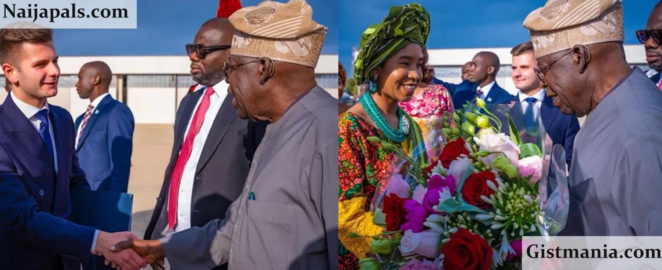 President Tinubu Arrives In Rome To Attend Installation Mass Of New Pope Leo XIV