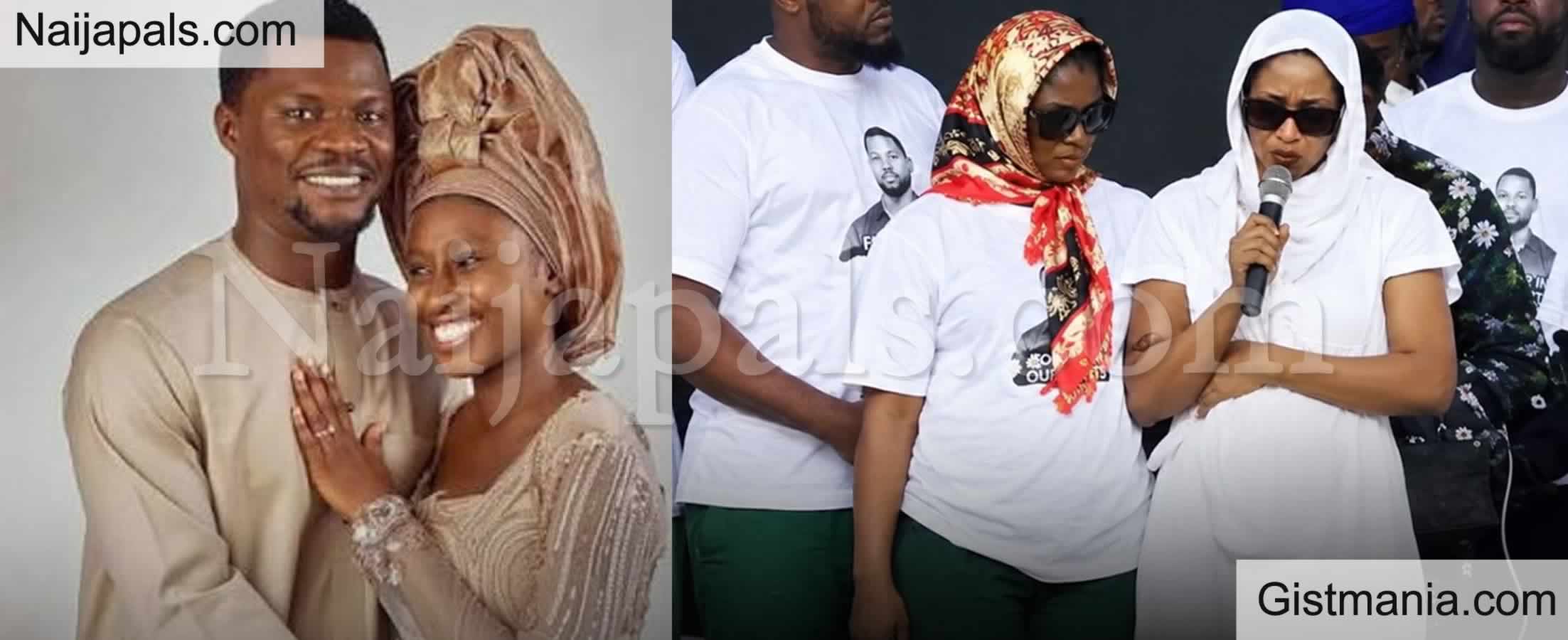 VIDEO: Late Toluwanisings Wife Cries Inconsolably at His Night of Tributes