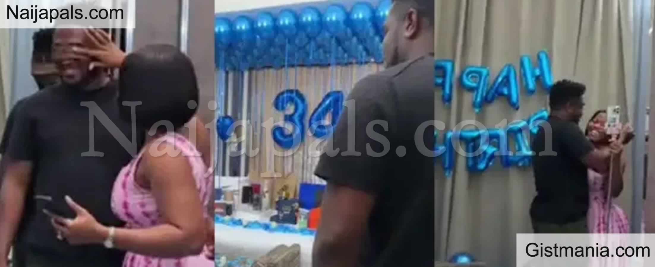 VIDEO&#059; Veekee James Surprises Husband, Femi Atere With Gifts On His Birthday