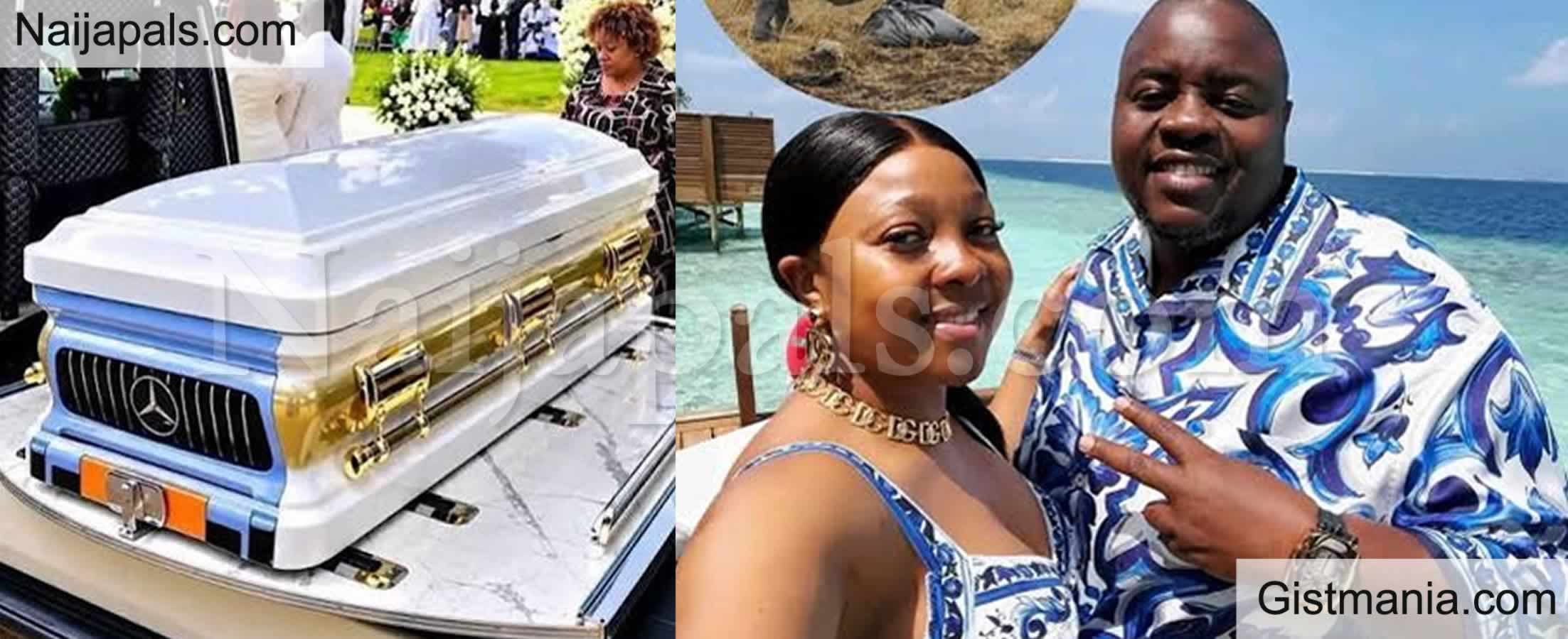 Late Billionaire, Wicknell Chivayo & Wife Buried in Gold-Plated Mercedes & Rolls-Royce Caskets