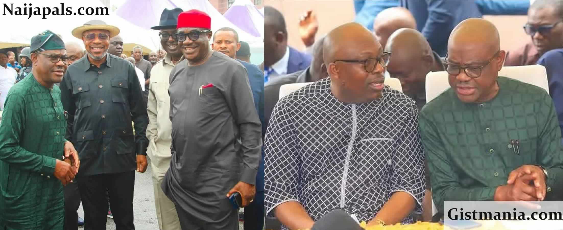 Siminalayi Fubara, Nyesom Wike, And Amaewhule Reunite Publicly After Presidential Peace Talks