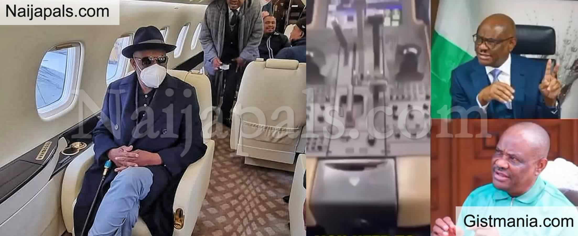 Video of Wike &#039;Kabashing&#039; Casting & Binding as His Private Jet Develops Fault Mid-air