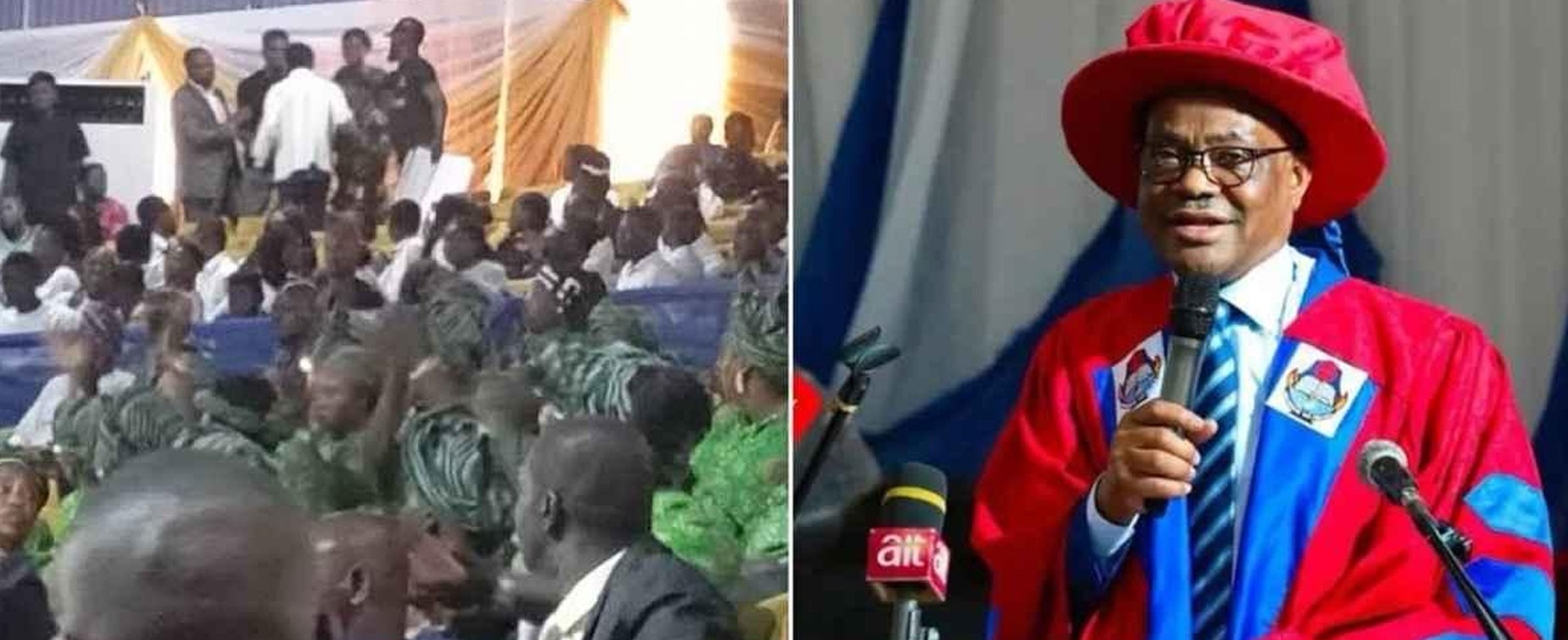 OAU Students Stir Drama Following Protest Against Wike During Visit To Deliver Lecture