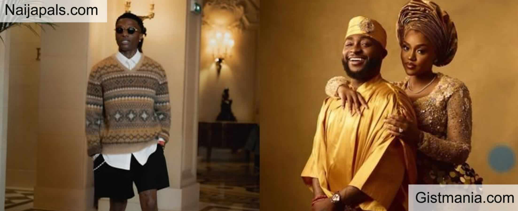 Man Slams Wizkid For Being The Only Celebrity Who Didn’t Show Up For Davido’s Wedding