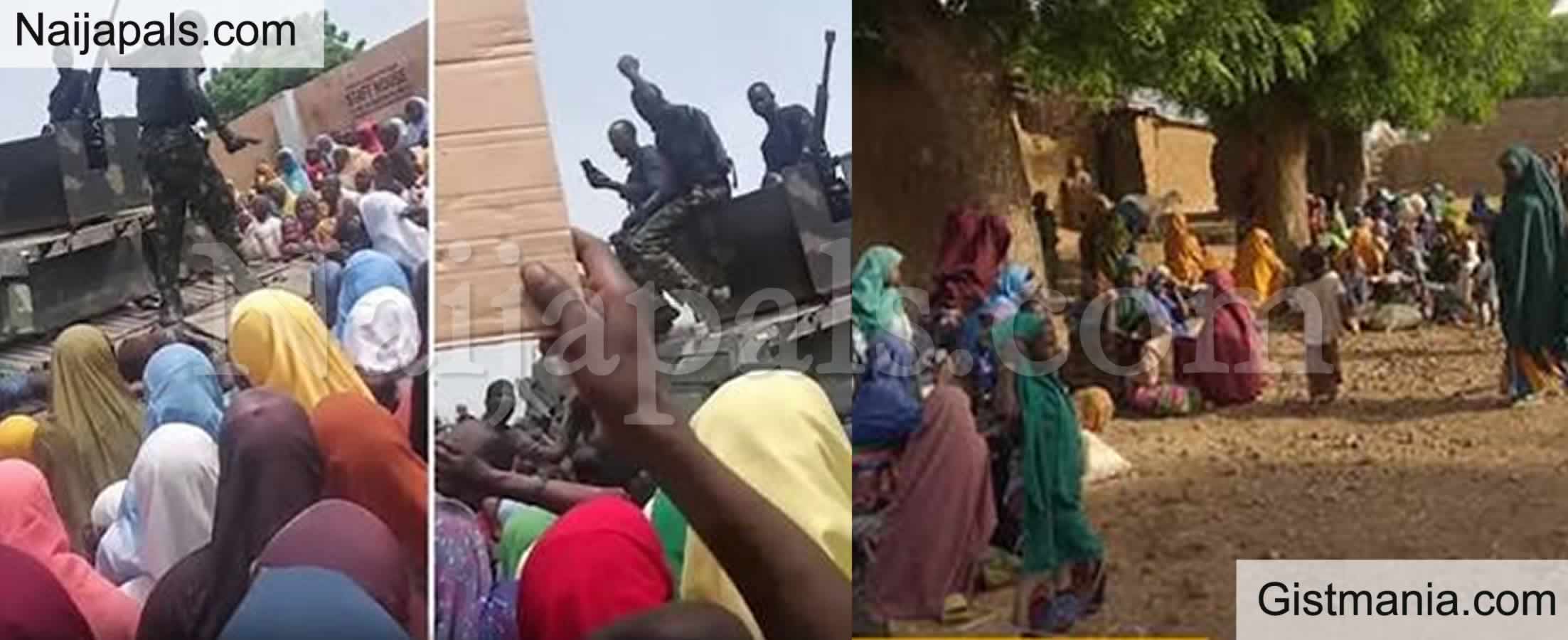 Emotional Moment Women in Zamfara Community Begged Troops to Stay Following Withdrawal Order