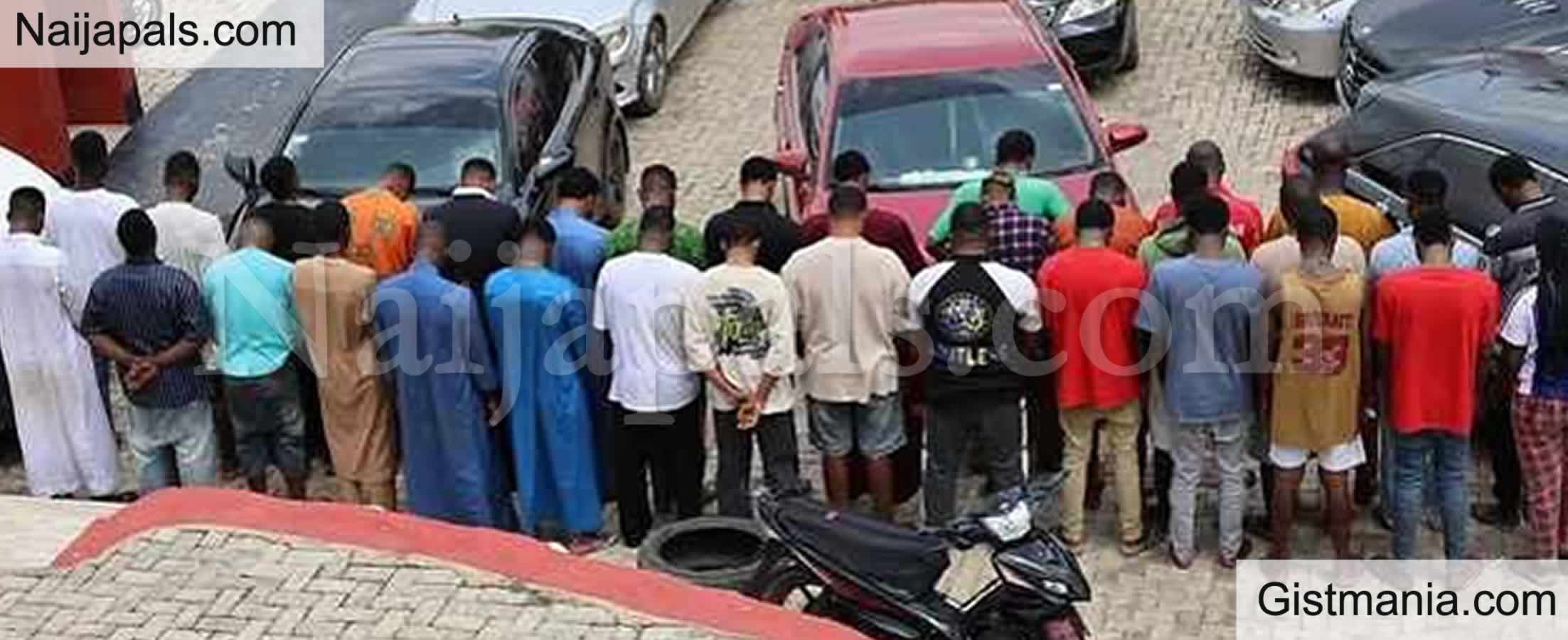 Exotic Cars Recovered as EFCC Raid Ekiti State, Arrest 34 Suspected Internet Fraudsters (PICs)